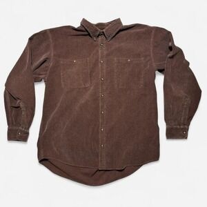 Cabela's Brown corduroy button-up shirt